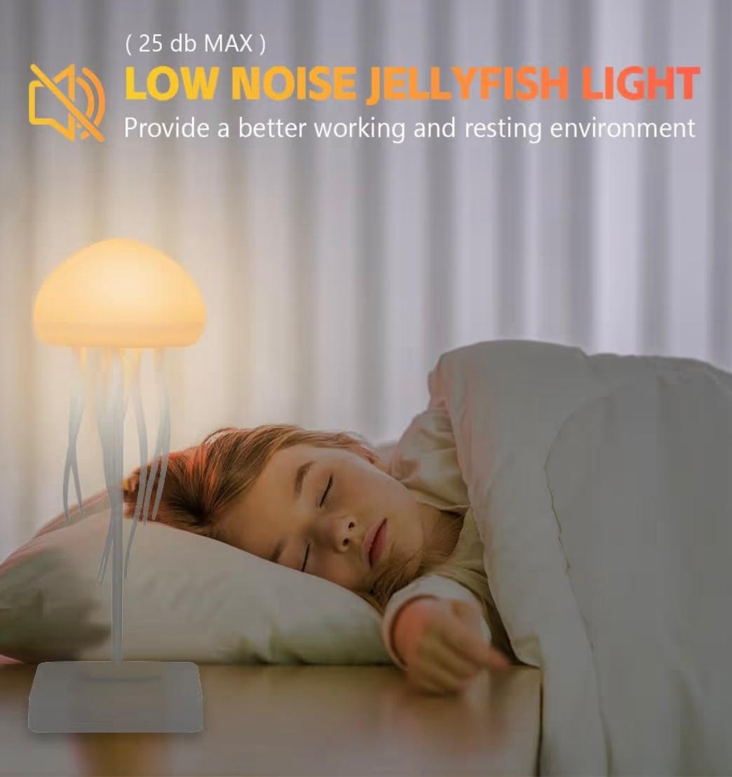 Lámpara Medusa LED con Tentáculos en Movimiento – Luz Ambiental Decorativa